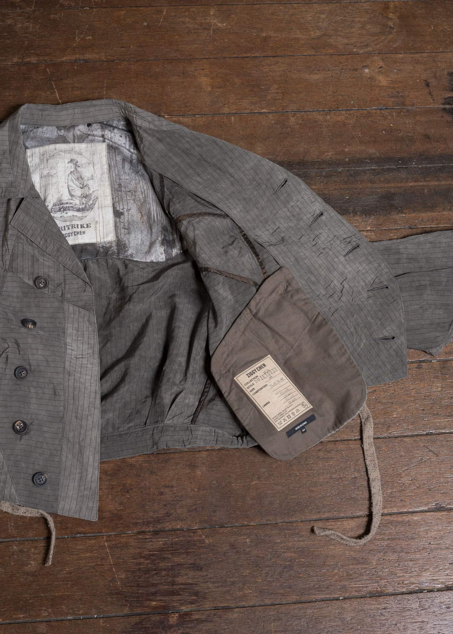 ZIGGY CHEN 0M2610930 CROPPED PATCHWORK JACKET 03