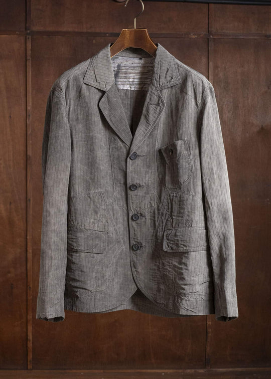 ZIGGY CHEN 0M2610905 STRIPED PATCHWORK WORKERS BLAZER 03