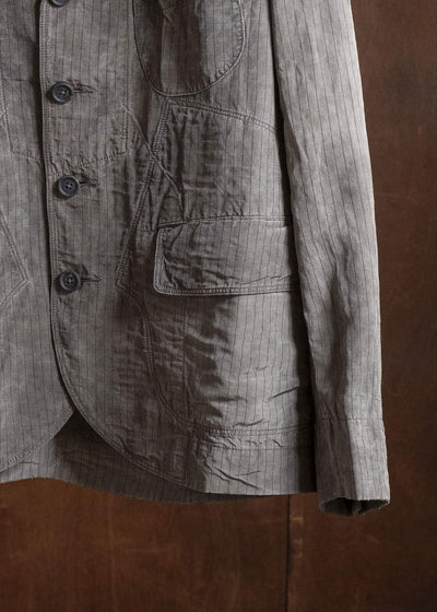 ZIGGY CHEN 0M2610905 STRIPED PATCHWORK WORKERS BLAZER 03