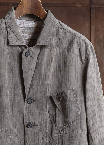 ZIGGY CHEN 0M2610905 STRIPED PATCHWORK WORKERS BLAZER 03