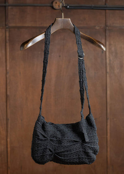 Professor.E GATHERE KNIT BAG 25SS-PE-ACC-10-BLACK