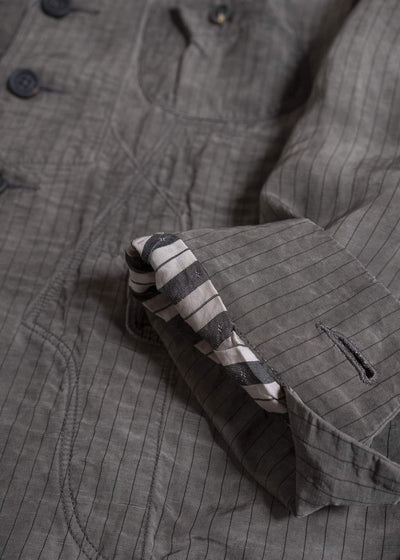 ZIGGY CHEN 0M2610905 STRIPED PATCHWORK WORKERS BLAZER 03