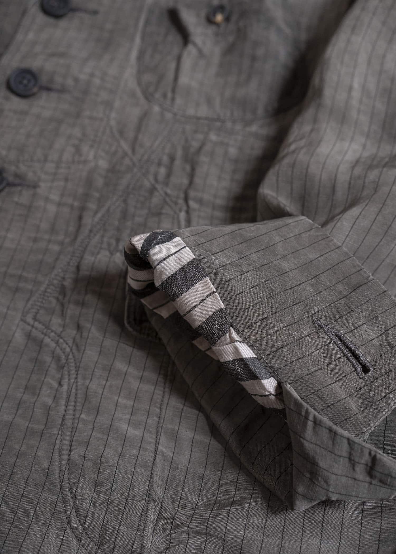 ZIGGY CHEN 0M2610905 STRIPED PATCHWORK WORKERS BLAZER 03