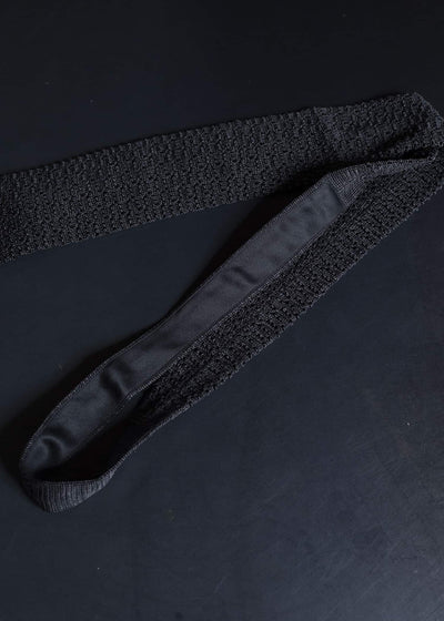 Taiga Takahashi Lot.036-Black Knit Tie Black