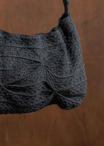 Professor.E GATHERE KNIT BAG 25SS-PE-ACC-10-BLACK