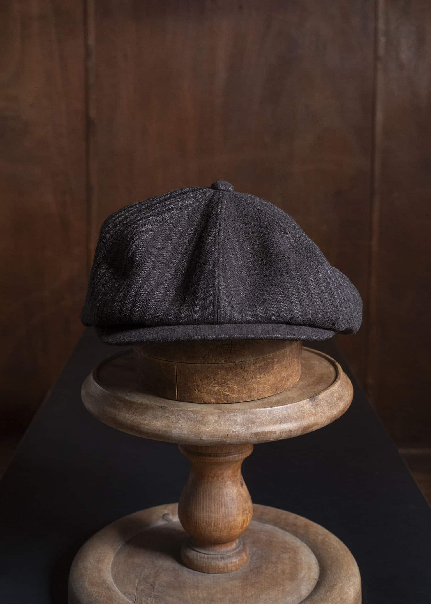 Taiga Takahashi Lot.006-Brown Stripe Newsboy Cap Brown Stripe