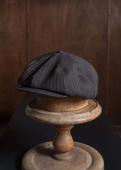 Taiga Takahashi Lot.006-Brown Stripe Newsboy Cap Brown Stripe