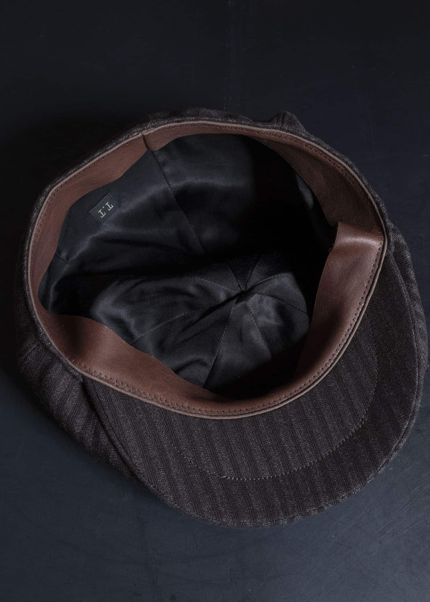 Taiga Takahashi Lot.006-Brown Stripe Newsboy Cap Brown Stripe