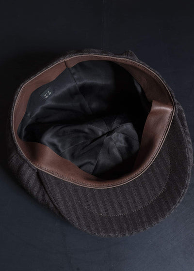 Taiga Takahashi Lot.006-Brown Stripe Newsboy Cap Brown Stripe