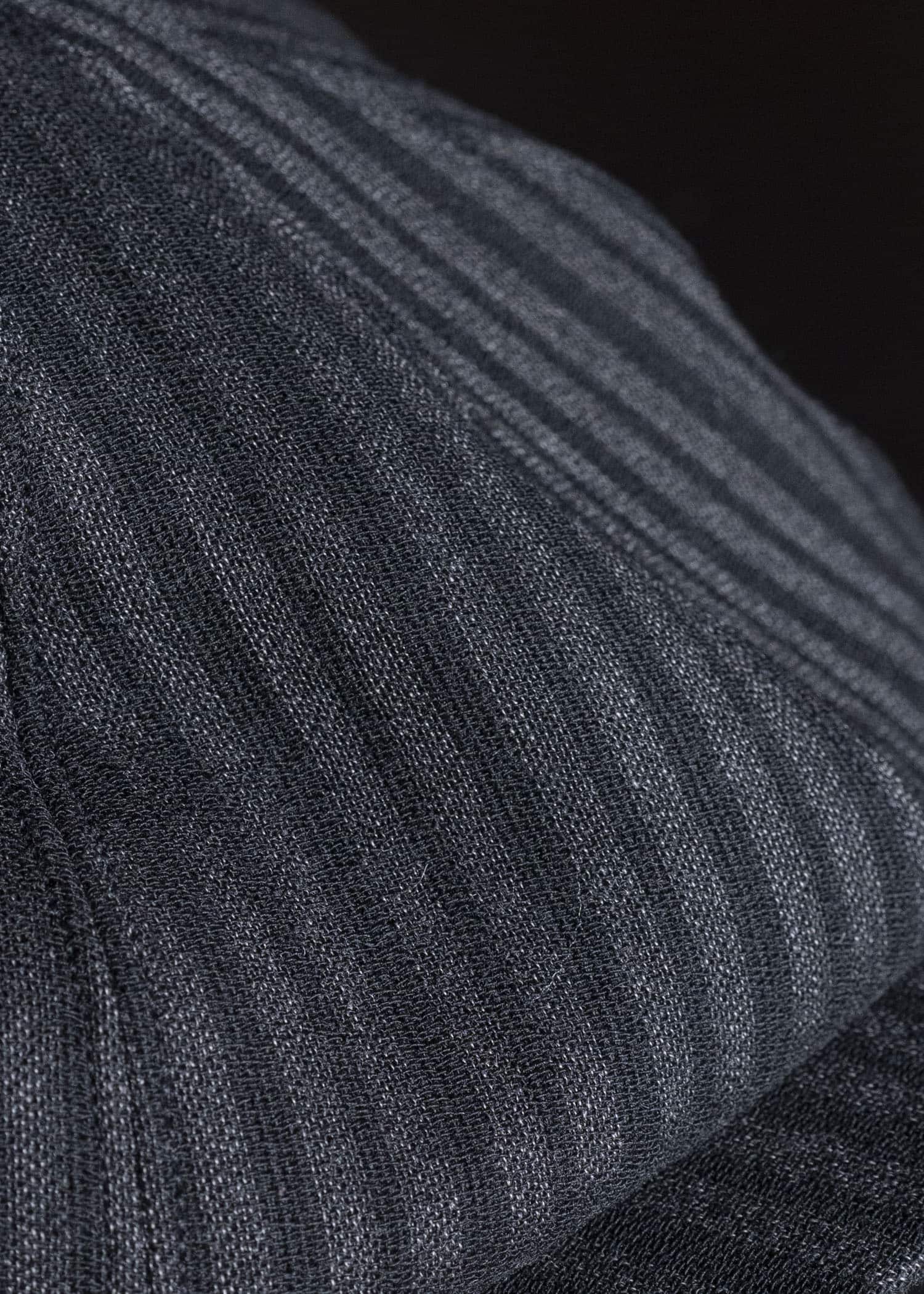 Taiga Takahashi Lot.006-Charcoal Stripe Newsboy Cap Charcoal Stripe
