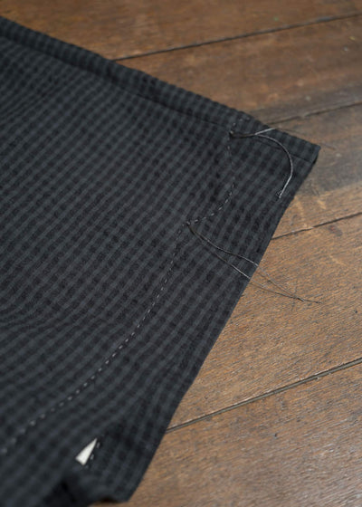 Professor.E PLEATED SHORTS 25SS-PE-TRS-03-DUSTY CHECK