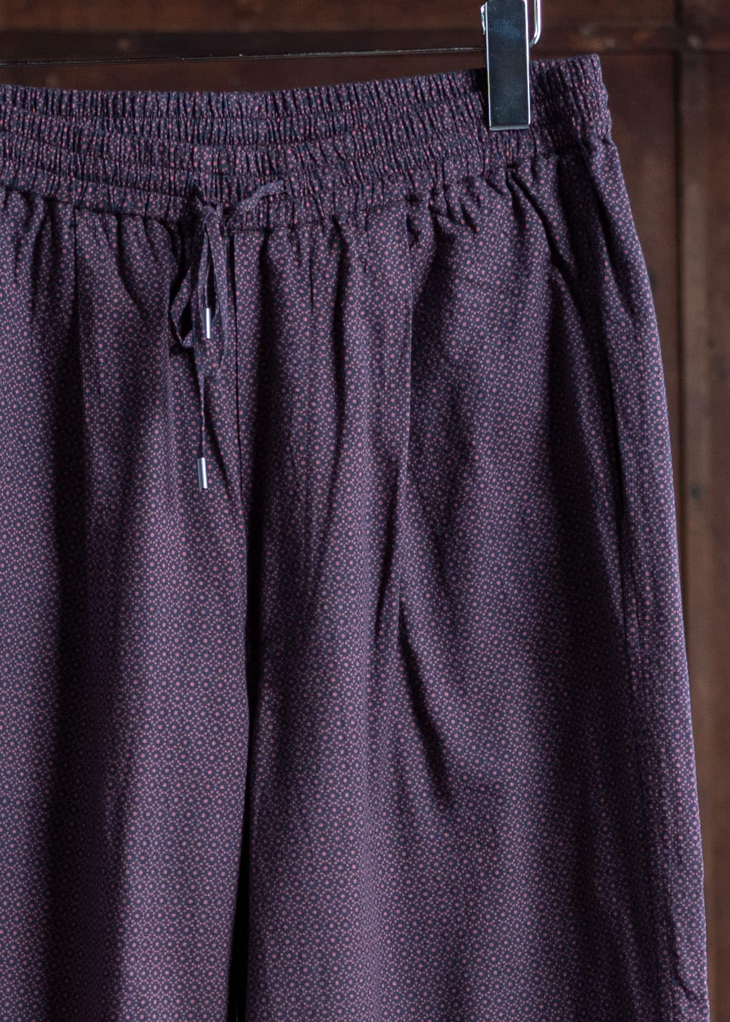 ITOH Dot Print Draw String Pants Red