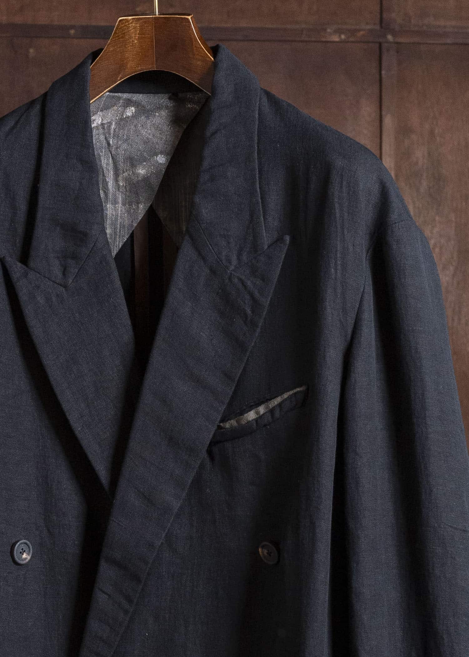 ZIGGY CHEN 0M2610914 DOUBLE BREASTED ORIENTAL LONG BLAZER 04