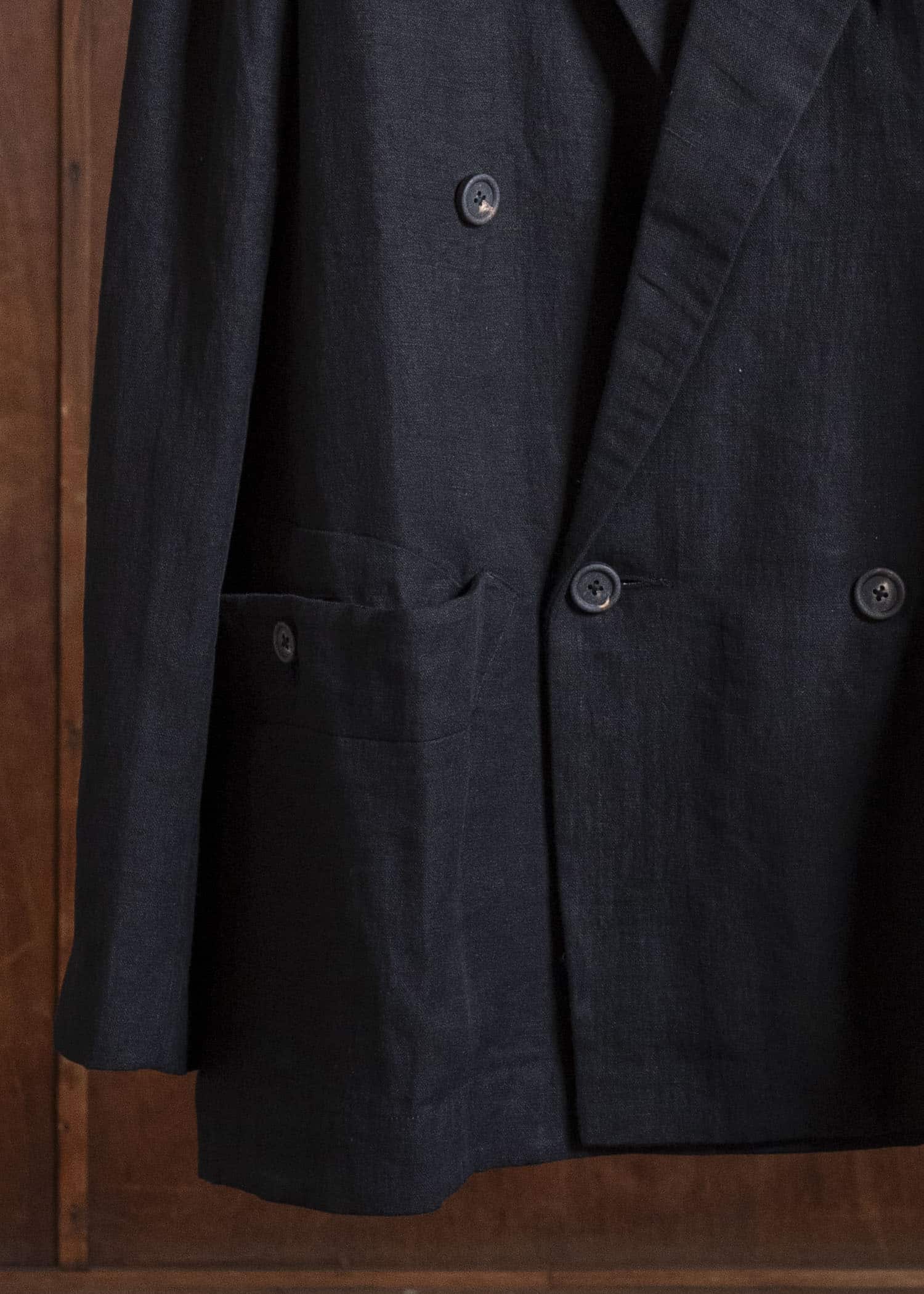 ZIGGY CHEN 0M2610914 DOUBLE BREASTED ORIENTAL LONG BLAZER 04