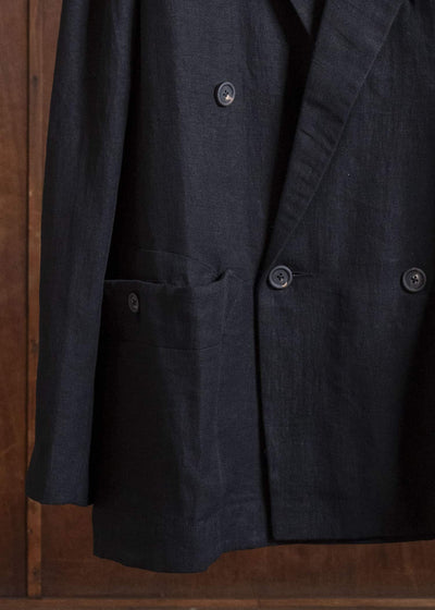 ZIGGY CHEN 0M2610914 DOUBLE BREASTED ORIENTAL LONG BLAZER 04