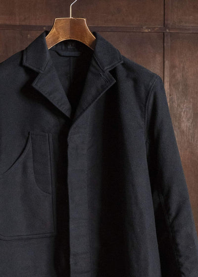Taiga Takahashi Lot.413-Black British Postal Worker Coat Black