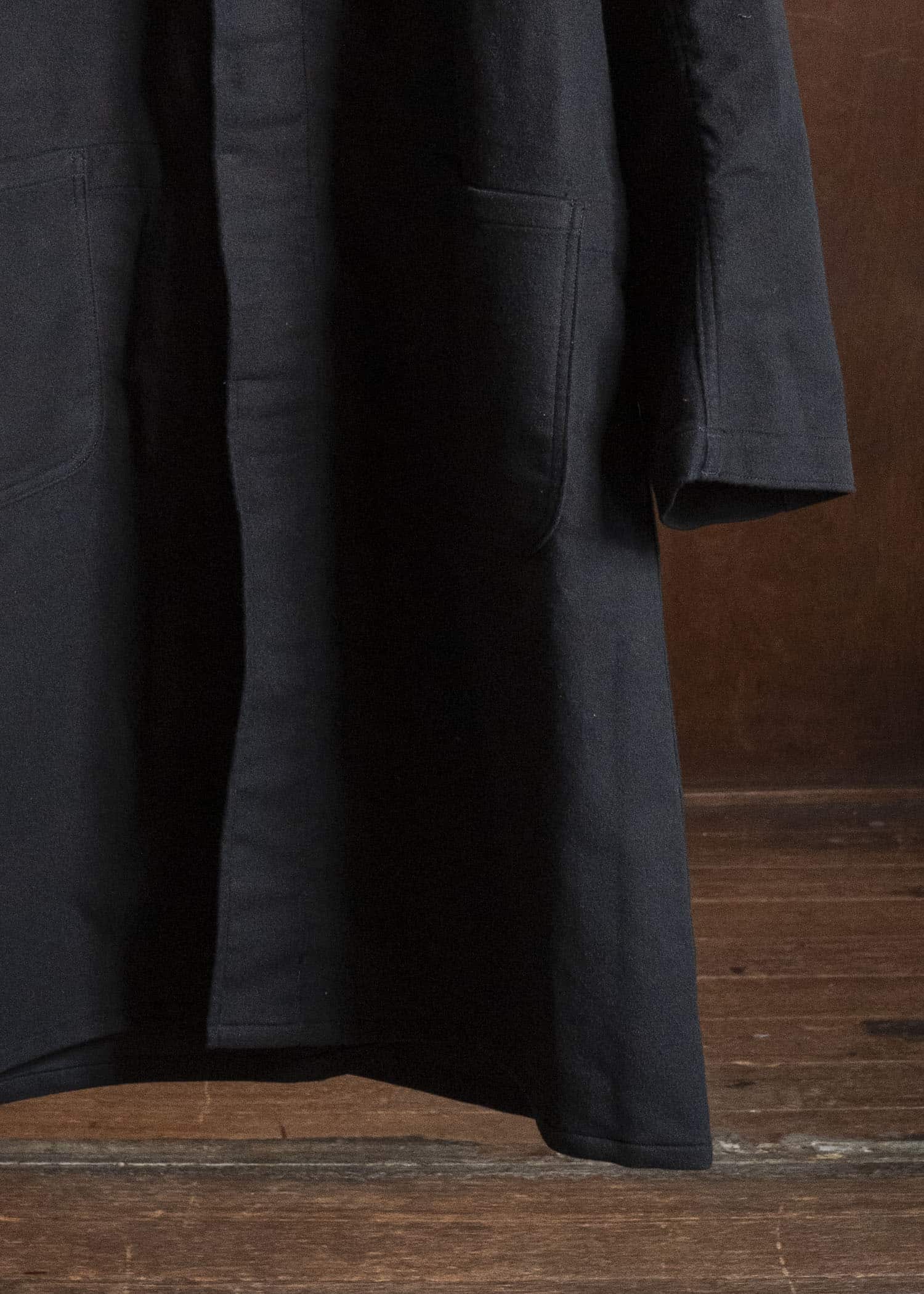 Taiga Takahashi Lot.413-Black British Postal Worker Coat Black
