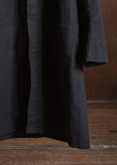 Taiga Takahashi Lot.413-Black British Postal Worker Coat Black
