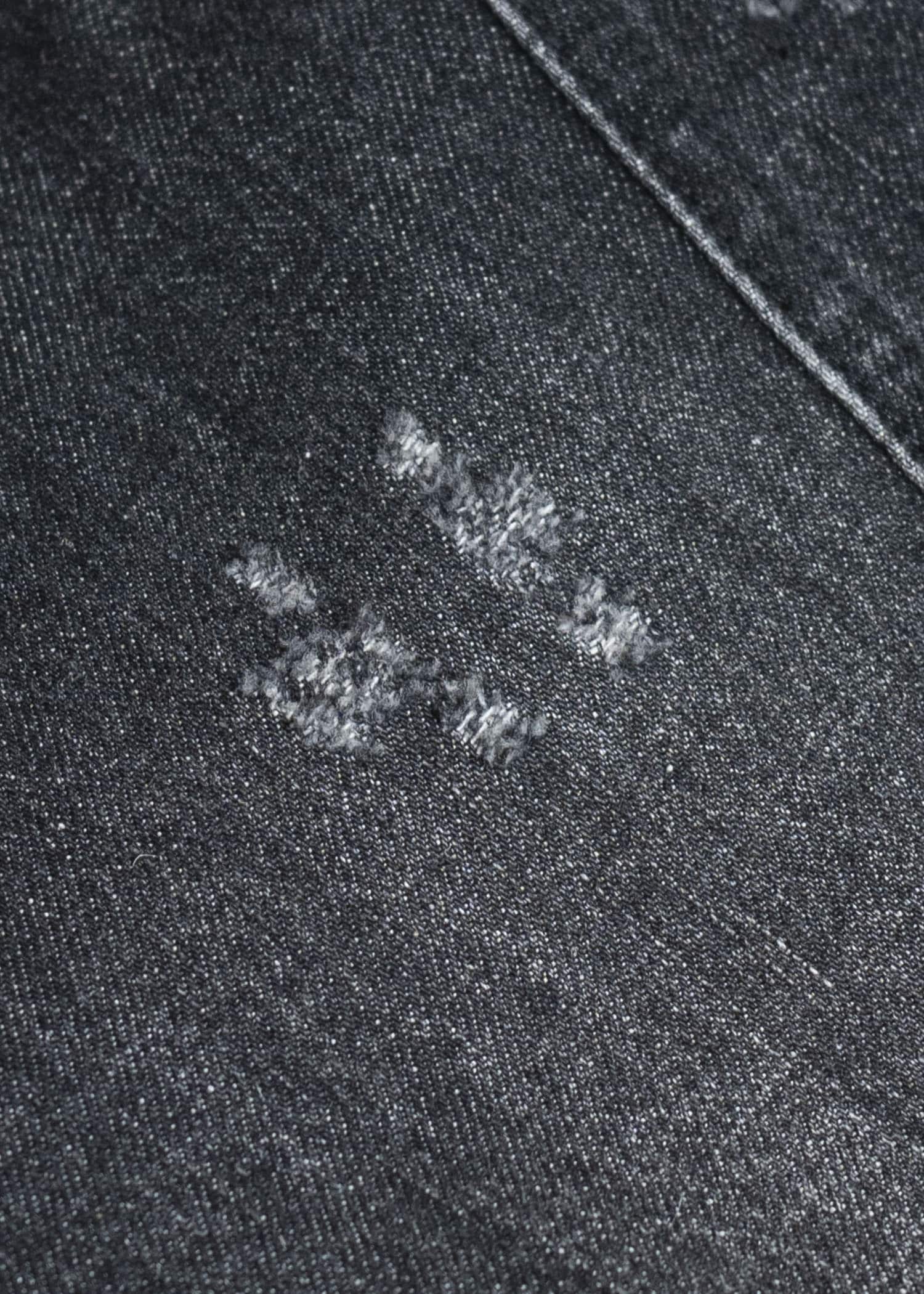 Professor.E WORN-OUT-DENIM 25SS-PE-TRL-07-WASHED BLACK