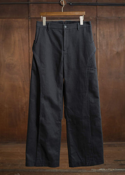 Professor.E PANELED WODE DENIM 25SS-PE-TRL-04-BLACK