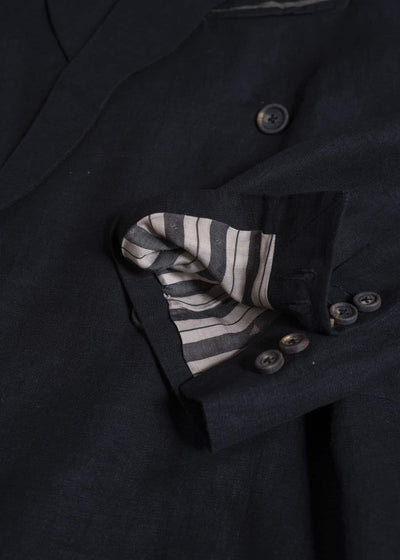 ZIGGY CHEN 0M2610914 DOUBLE BREASTED ORIENTAL LONG BLAZER 04