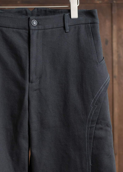 Professor.E PANELED WODE DENIM 25SS-PE-TRL-04-BLACK