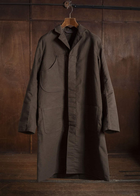 Taiga Takahashi Lot.413-Dark Brown British Postal Worker Coat Dark Brown