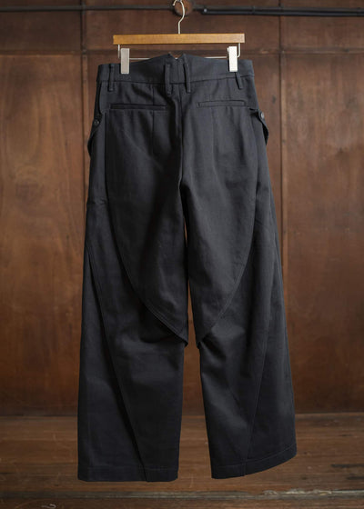 Professor.E PANELED WODE DENIM 25SS-PE-TRL-04-BLACK