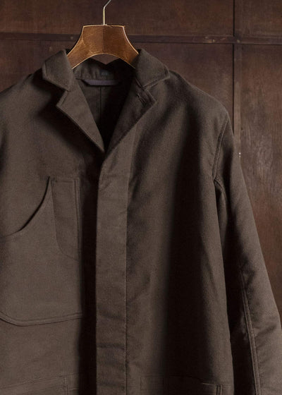 Taiga Takahashi Lot.413-Dark Brown British Postal Worker Coat Dark Brown