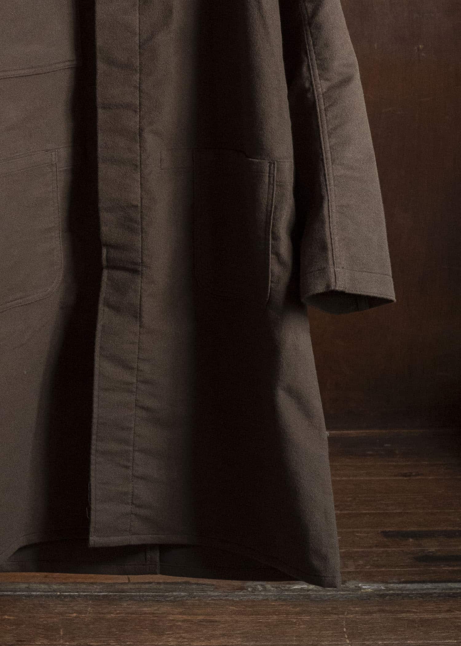 Taiga Takahashi Lot.413-Dark Brown British Postal Worker Coat Dark Brown