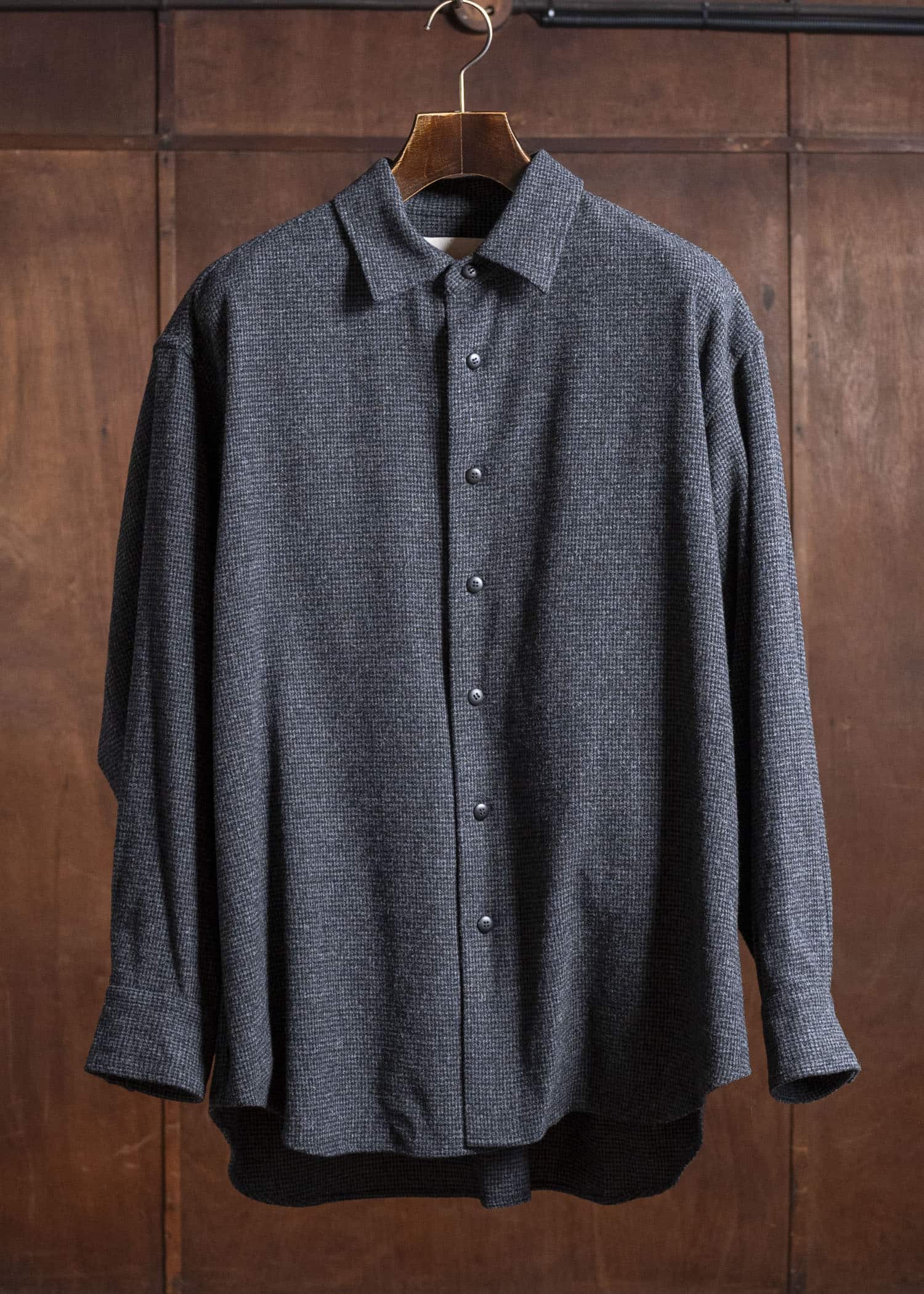 YOKO SAKAMOTO Shirt Jacket YS-25AW-12 HOUNDTOOTH