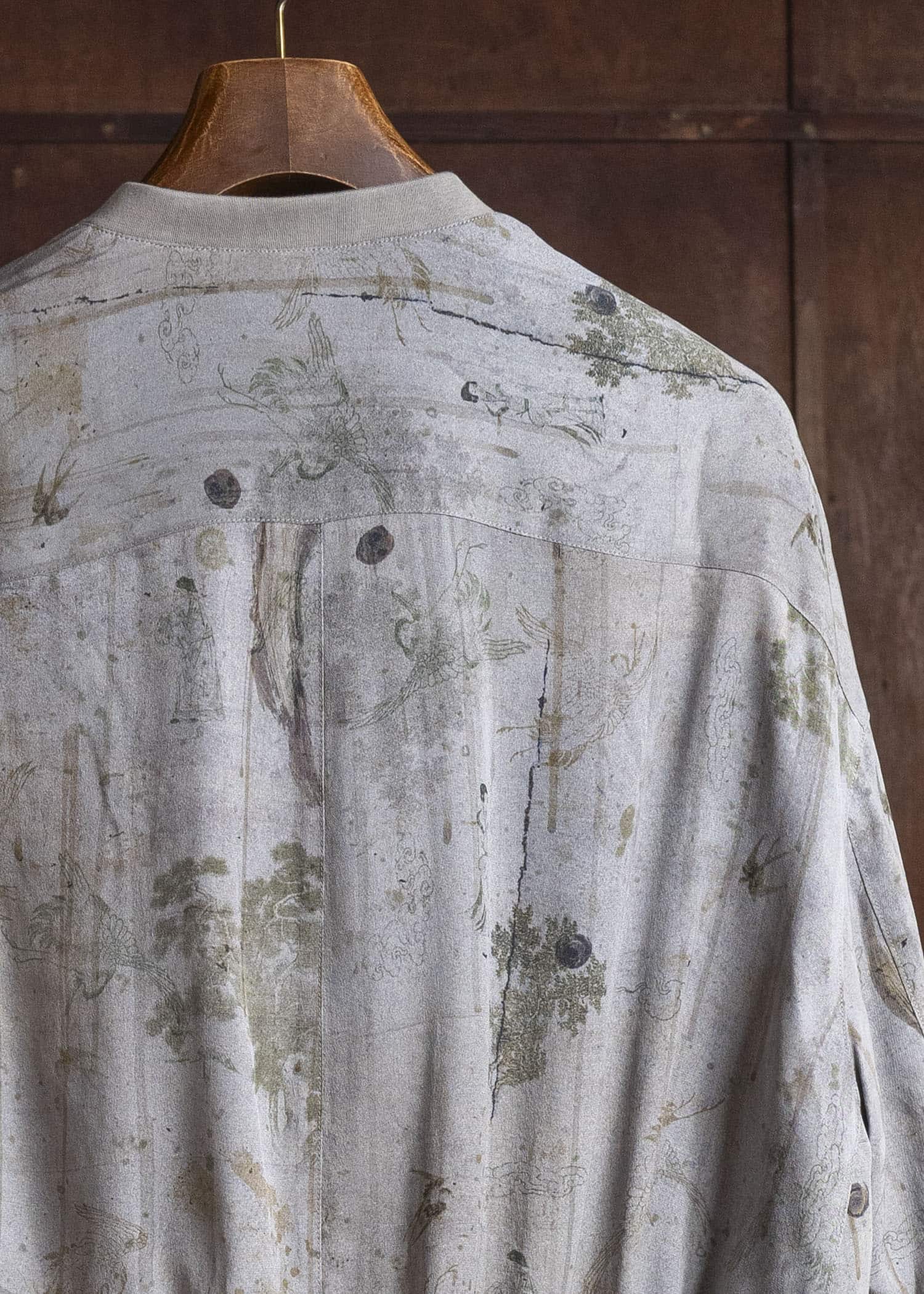 ZIGGY CHEN 0M2610903 DIGITAL PRINT SHAWL COLLAR BOMBER 52