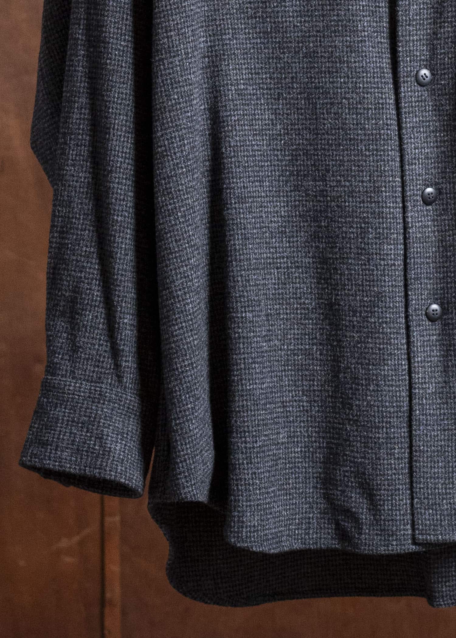 YOKO SAKAMOTO Shirt Jacket YS-25AW-12 HOUNDTOOTH