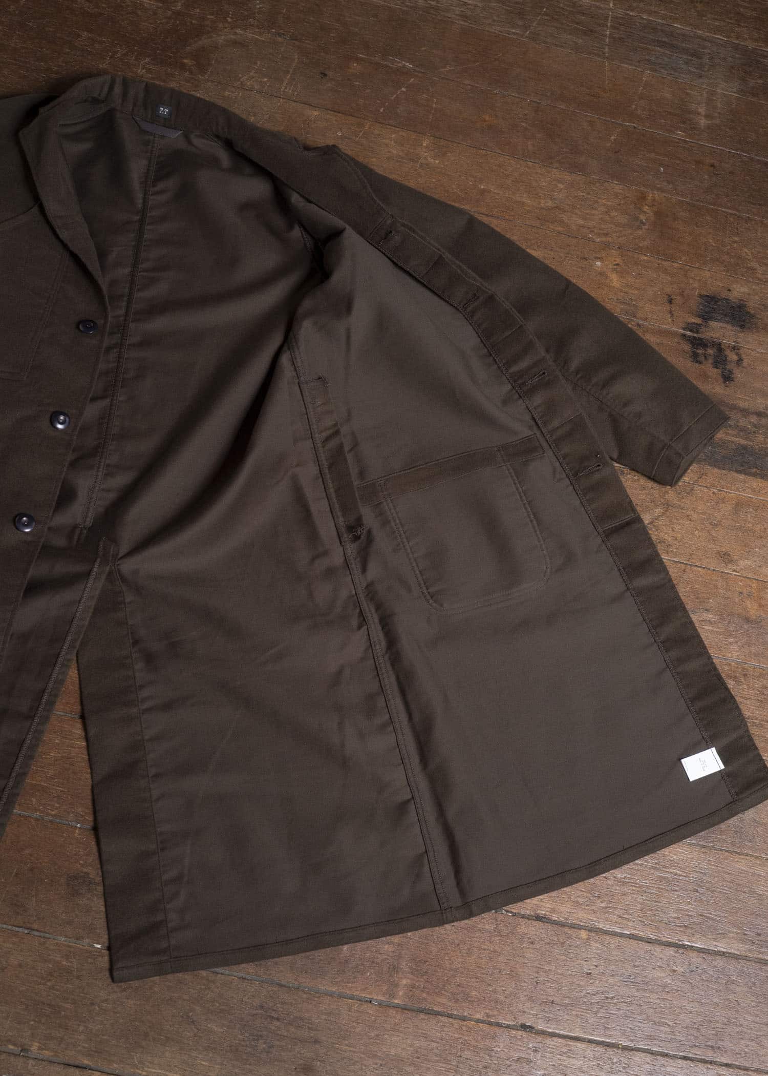 Taiga Takahashi Lot.413-Dark Brown British Postal Worker Coat Dark Brown