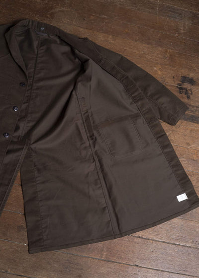 Taiga Takahashi Lot.413-Dark Brown British Postal Worker Coat Dark Brown