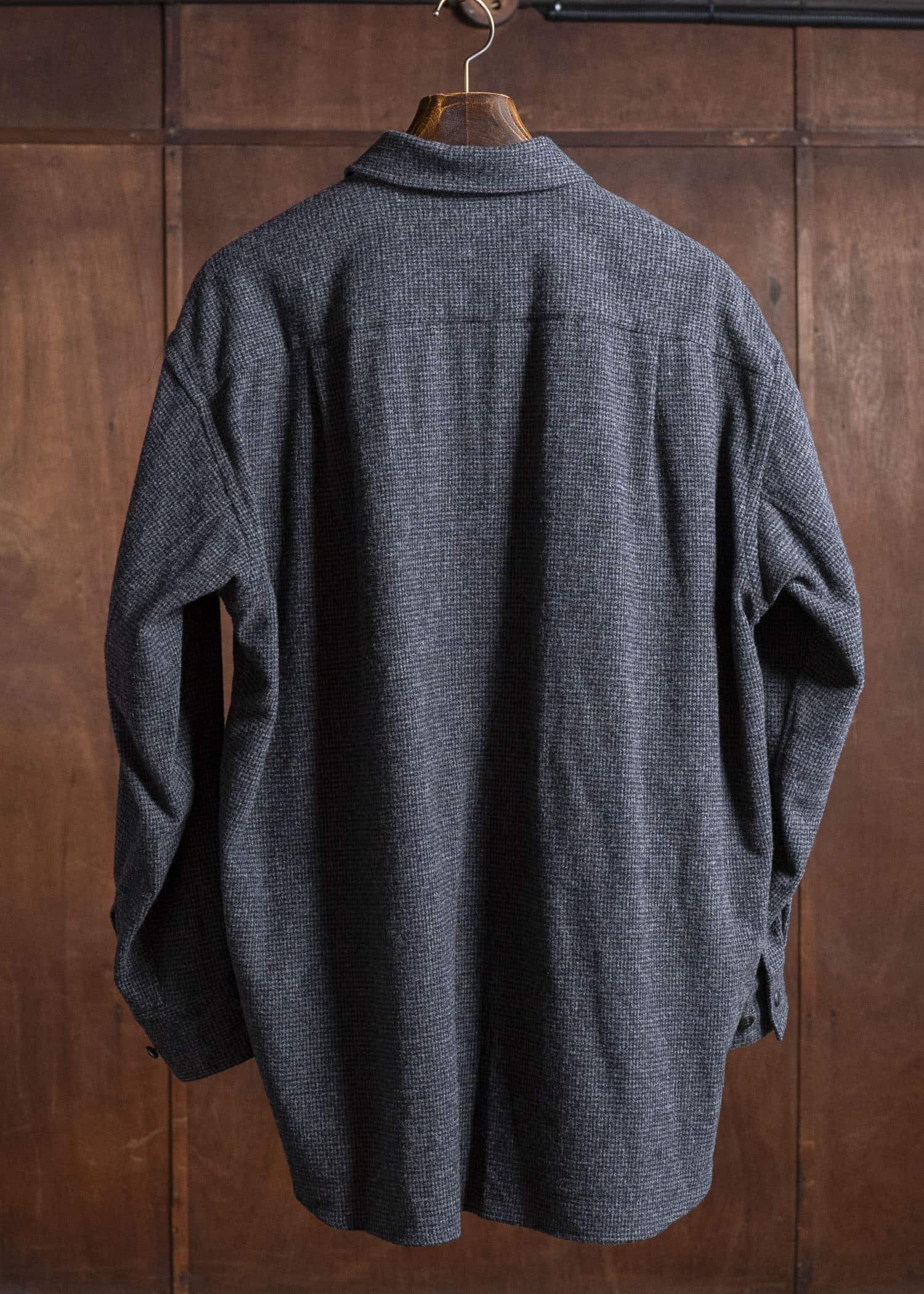 YOKO SAKAMOTO Shirt Jacket YS-25AW-12 HOUNDTOOTH