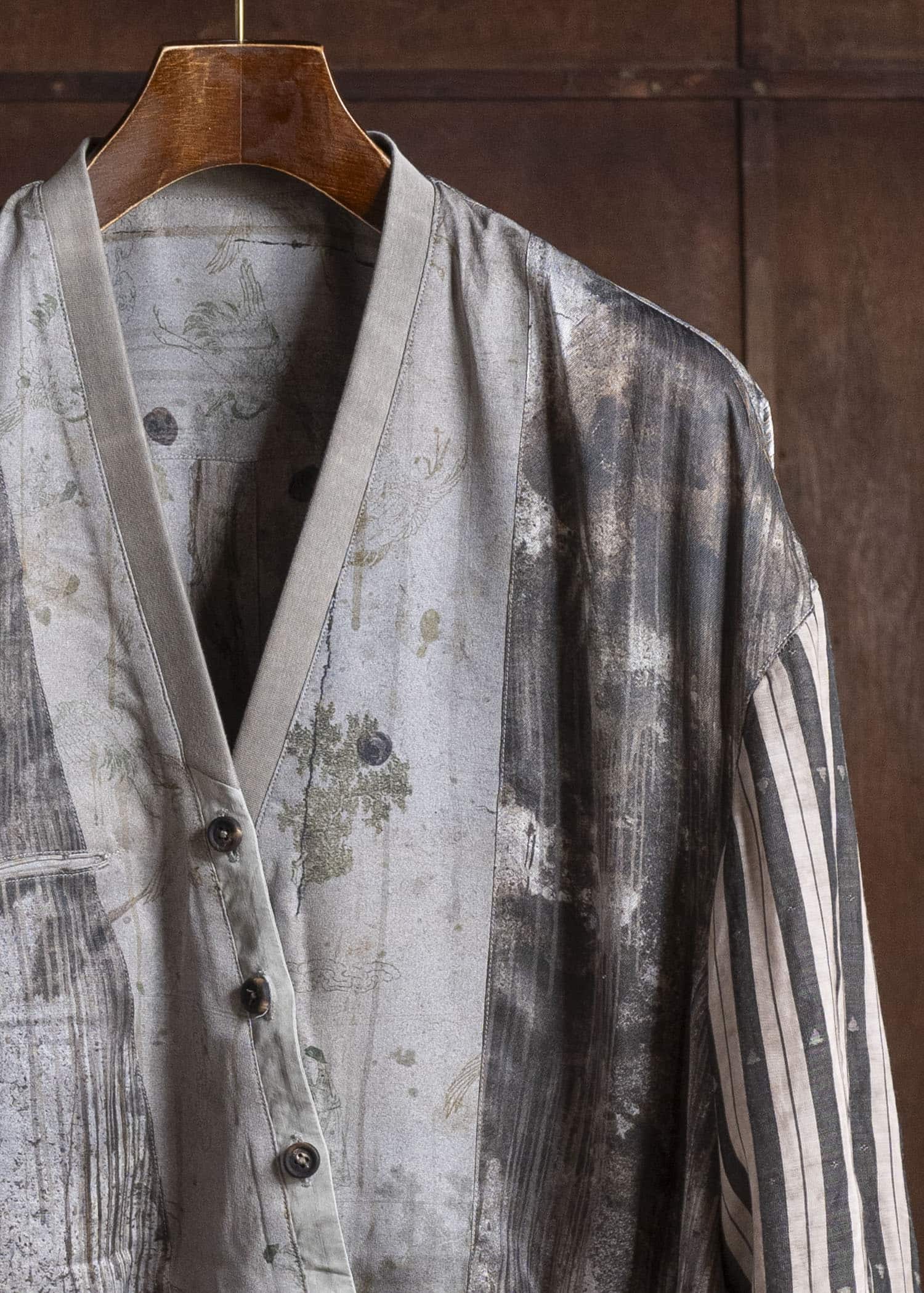 ZIGGY CHEN 0M2610903 DIGITAL PRINT SHAWL COLLAR BOMBER 52