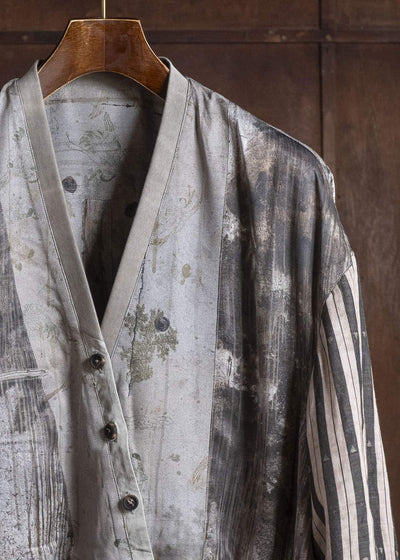 ZIGGY CHEN 0M2610903 DIGITAL PRINT SHAWL COLLAR BOMBER 52