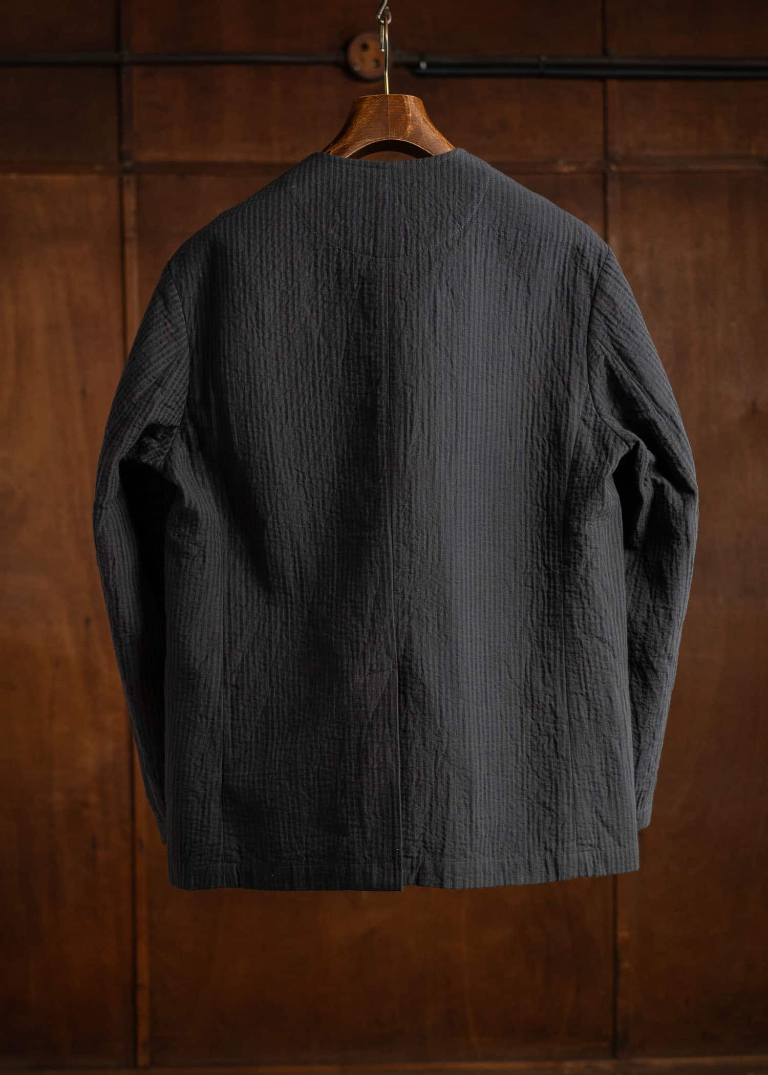 ITOH Padded Overdyed Round Neck Jacket