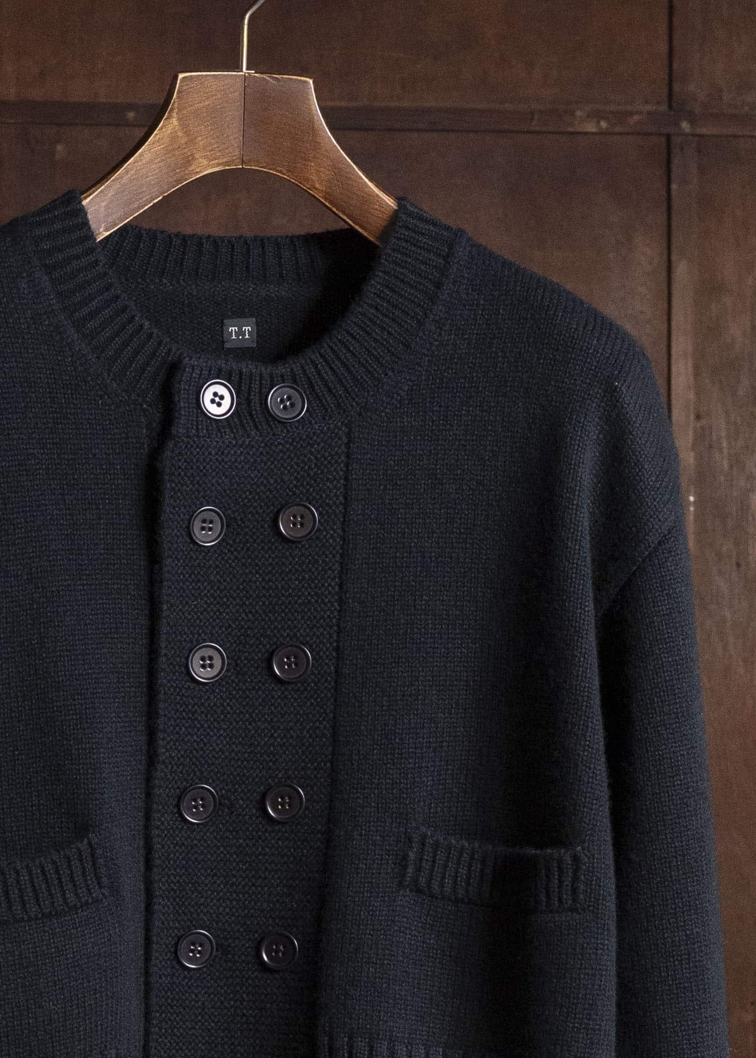 Taiga Takahashi Lot.506-Black Db Cardigan Black