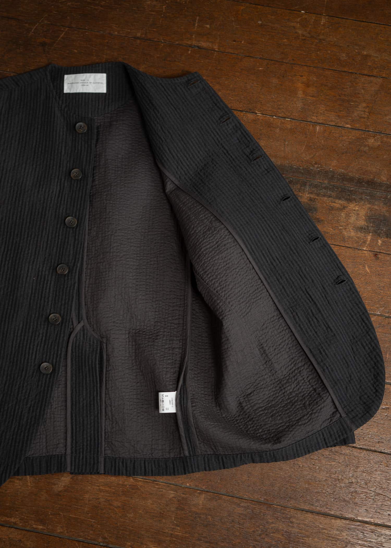 ITOH Padded Overdyed Round Neck Jacket