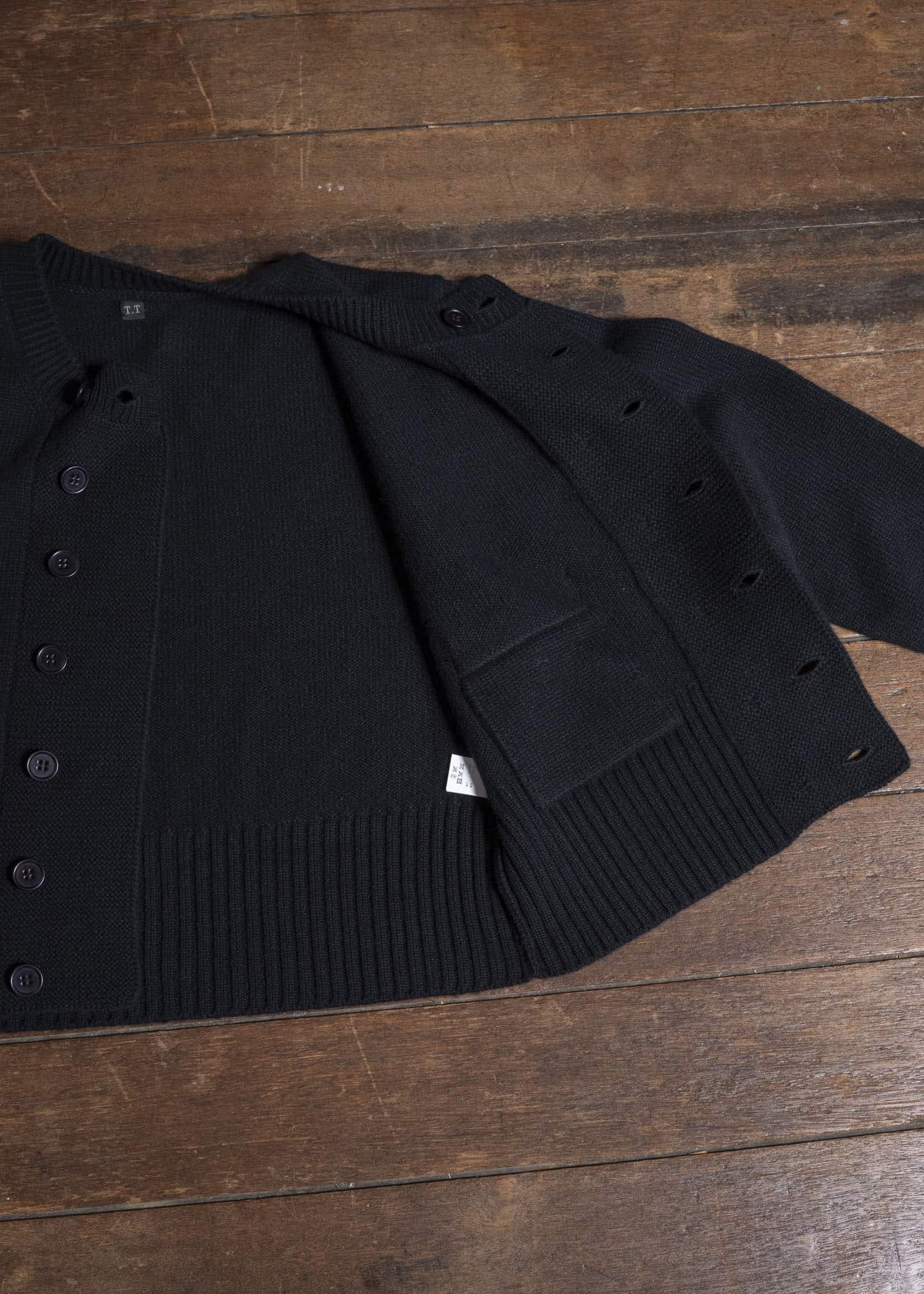 Taiga Takahashi Lot.506-Black Db Cardigan Black