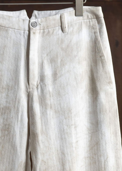 Professor.E 0222 / WORKER PANTS 25SS-FM-TRL-02-DUSTY DYED WHITE