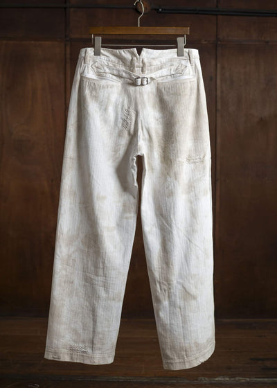 Professor.E 0222 / WORKER PANTS 25SS-FM-TRL-02-DUSTY DYED WHITE