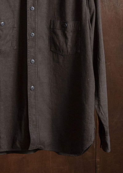 Taiga Takahashi Lot.121-Mud Dyed Brown Work Shirt Mud Dyed Brown