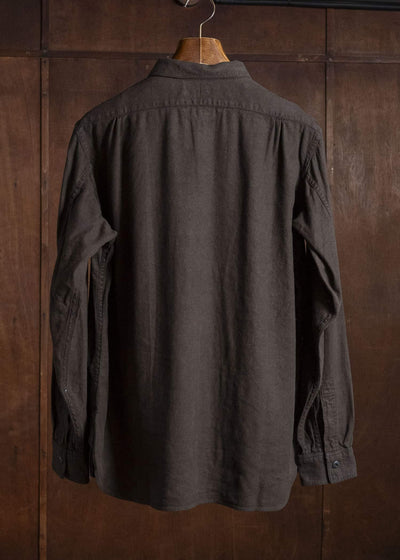 Taiga Takahashi Lot.121-Mud Dyed Brown Work Shirt Mud Dyed Brown