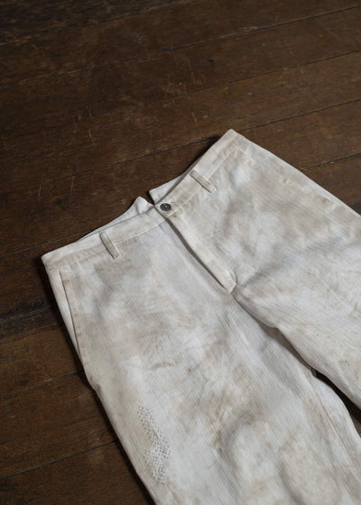 Professor.E 0222 / WORKER PANTS 25SS-FM-TRL-02-DUSTY DYED WHITE