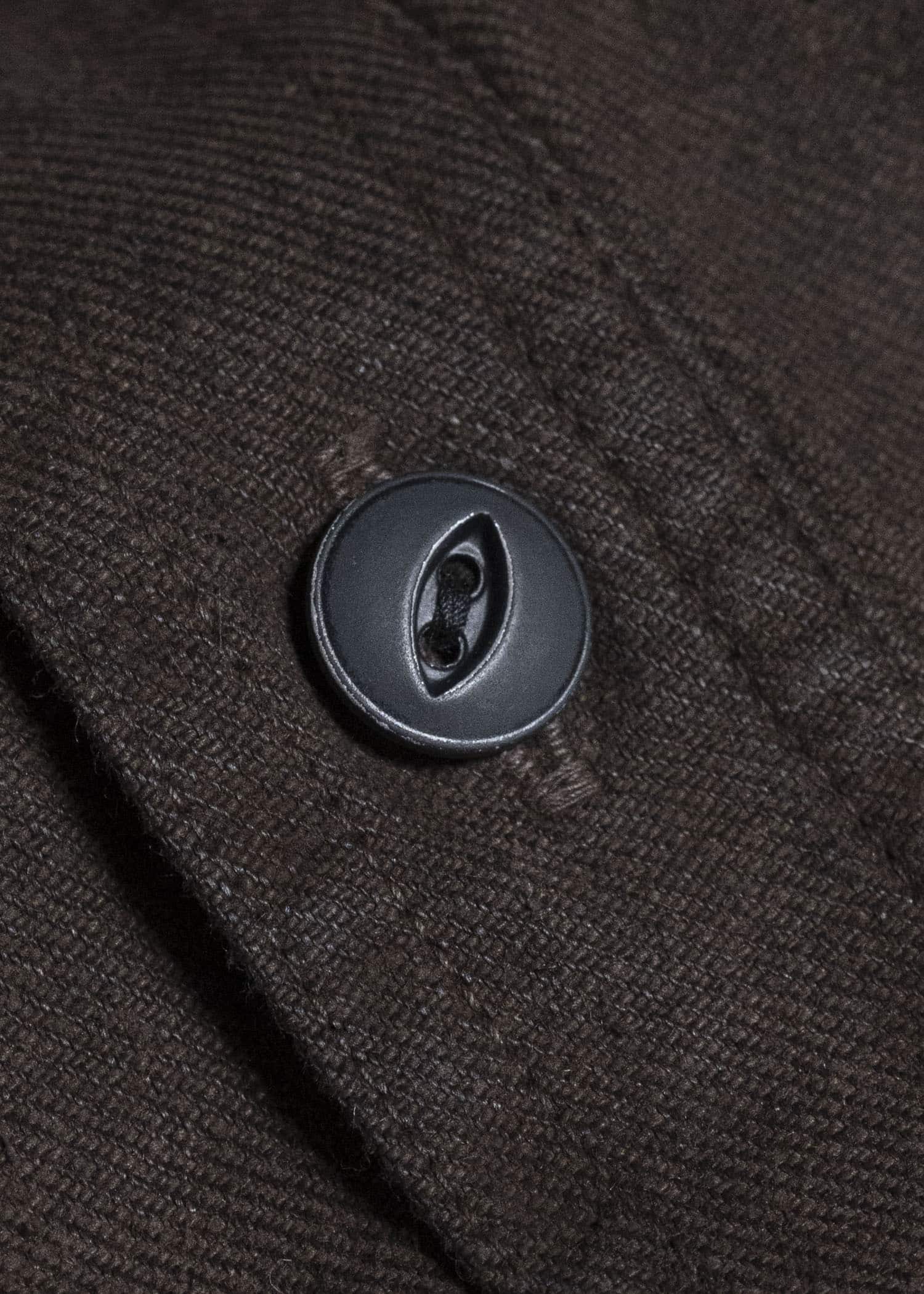 Taiga Takahashi Lot.121-Mud Dyed Brown Work Shirt Mud Dyed Brown