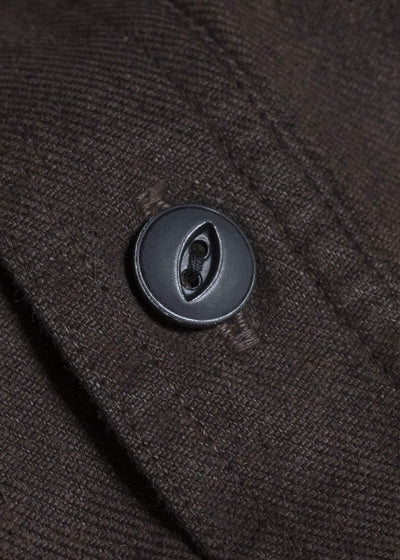 Taiga Takahashi Lot.121-Mud Dyed Brown Work Shirt Mud Dyed Brown