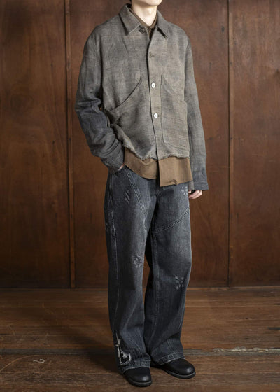 Professor.E BIG POCKET JACKET 25SS-FM-JKT-02-DYED GRAY